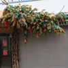 Kwiaty dekoracyjne sztuczne lingxiao Rattan drzewa liście rurki na wodę sufitową zielone rośliny splątanie i dekoracja osłony