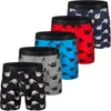 Sous-vêtements 5pcs Hommes Boxer Briefs Coton Sous-vêtements No Ride Up Regular Stretch Élastique Large Bande 230906