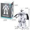 ElectricRC Animals The Programmable Robot Toy 24G Wireless Remote Control Gesture Sensing Sound and Light Intelligent Combat Model 230906