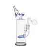 1pcs 14mm femelle narguilé verre Bong Dab plate-forme pétrolière eau Bongs Toro pomme de douche Perc dauphin lèvre barboteur fumer tuyau d'eau recycleur cendrier receveur Bong avec mâle verre huile Bu