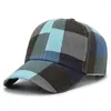 Ball Caps Fashion Plaid Baseball For Men Summer Outdoor Sport Snapback Hat Ladies Cool Sun Cap Turcker Gorra Wholesale