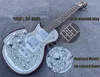 Left Handed ZEMA ITIS Casimere Metal Front Electric Guitar 22 Fret Aluminum Plate