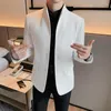 Ternos masculinos de alta qualidade gola blazers marca moda masculina fino-ajuste negócios casual social zhongshan jaqueta terno