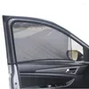 Curtain 2PCS Car Anti-Mosquito Curtains Summer Sunshade Side Window Mesh Breathable Sunscreen Heat Insulation