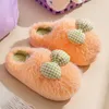 Slippers Grappige Cartoon Winter Slippers Vrouwen 2023 Nieuwe Pluizige Schattige Zoete Strik Gebonden Slippers Dikke Zool Antislip katoenen Slippers Schoenen X0905