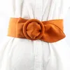 Girl Round Button Suede Flannel Belt Women's Soft Face Width Decoration Strap Designer Velvet Fashion Belts Cinturon