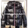 Doudoune noire à capuche pour homme, manteau d'hiver de marque de luxe, manteau chaud, coupe-vent
