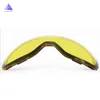 Ski Goggles Ski goggles Only Lens Anti-fog UV400 Skiing Goggles Lens Magnet Adsorption Weak Light tint Weather Cloudy Brightening 20013 230907