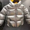 Manteau d'hiver en duvet argenté pour enfants et adolescents, vêtements d'extérieur pour filles et garçons, pardessus R230905