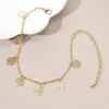 Bracelets de cheville 2023 Bijoux de charme Or Chaîne réglable Arbre de vie pour femmes Vintage Cuivre Cheville Accessoires d'été