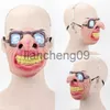 Party Masks Halloween Wild Funny Mask Masquerade Cos Half Face Mask Latex Half Face Mask Funny Mask X0907