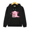 Pullover Chubby Axolotl Enjoys Bubble Tea Hoodie Kawaii Graphic Sweatshirt Kids Clothes Girls Y2k Sudaderas Boys Hoodies Unisex Pullover 230907