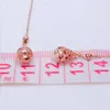 Orecchini pendenti in oro rosa 14 carati placcato Earline Pure Russian 585 viola Multi Dai Fa Droplet Hollow Fashion Design Jewelry
