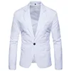 Męskie garnitury męskie Blazer Slim Fit Autumn Casual Mens Blazery Dobra jakość męska płaszcz mody ubrania