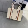 Дизайнерская сумка Женская сумка WOODY Tote Сумка для покупок Сумка из нейлона Hobo Модная льняная большая пляжная сумка Роскошная дизайнерская дорожная сумка через плечо Кошелек Letter BagA