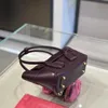 7A Äkta handväskor Luxury BVS Designer Botteg Vena väskor Grape Purple 29 One Handheld Straddle X4CCH