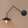 Wandleuchte Retro Vintage verstellbare lange Schwenkarmleuchte Edison Loft-Stil Industrieleuchte Applikationen LED