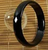 Bangle Women's Jade Armband Black Fashion Accessories Jadeite Natural Charm Women Män för hand snidade runda damsmycken