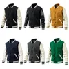 Vestes pour hommes veste automne et hiver baseball laine PU manches vêtements de sport vêtements d'extérieur