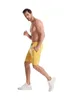 Shorts pour hommes Hommes Entraînement Fitness Longueur du genou Respirant Jogger Jaune Entraînement Gym Bodybuilding Séchage rapide Course à pied