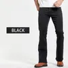 Men S Jeans Męskie But Cut Lekko rozszerzone szczupłe czarne czarne spodnie Designer Klasyczne męskie dżinsowe spodnie 230906