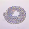 Joias finas de ouro real 10k 5mm 16 "18" 20 "22" 24 "26" 28 "corrente vvs moissanite diamante pescoço de tênis xhcd