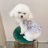 Vêtements pour chiens Vêtements pour filles florales pour petites robes Chihuahua Yorkie Costume Pet Dogs Fête de mariage Robes Para Perritas