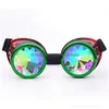 Lunettes de soleil Vente Kaléidoscope Lentilles de cristal arc-en-ciel Lunettes Steampunk Lunettes Edm Go 220826 Drop Livraison Accessoires de mode Dhxb5