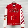 Mens Jackets ss Style Embroidery Stitched Leather Diamond HighQuality Mens And Womens Baseball Uniforms 230906