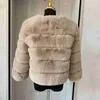 Women's Fur Faux Fur Women's Fashion faux fur coat super hot Autumn Winter women short Faux fox fur fluffy jacket high quality 7xl Ladies furry coats x0907