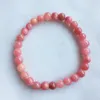 Charm armband 6/8/10mm argentina rosa röd rodochrosite armband naturliga stenar kvinnor mode trendiga vintage yoga elastiska rep smycken