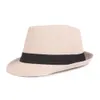 Breda randen hattar hink hattar mens sommarstrand sol mössa utomhus casual fedora trilby jazz hat panama hat hatcs0565 230907