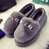 Bot kış sıcak pamuklu ayakkabılar güzel maomao artı peluş ayak pedalı ev eğlence hafif ve rahat yumuşak taban