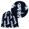 ビーニー/スカルキャップニットビーニーハット女性Y2Kファッションハットハンドクラチェットジャック帽子ソフトハットファッション女性男性ユニセックスヘッドウェアX0907