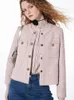 Kvinnors jackor rosa tweed jacka 2023 vår /höst affärer damer en bit klassisk kappa