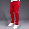 Pantalones para hombres Comercio exterior Deportes Versión coreana de otoño Agrupado Elástico Bolsa delgada Marca Correr Casual Largo