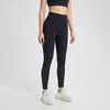 Actieve broek met logo Dames Huidvriendelijke yoga 13 kleuren Hoge taille Zachte fitness Ademende elastische hardloopfietslegging