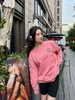Kvinnor Hoodies Sweatshirts Designer High Version Sequin Beaded Letter Pullover Tröja Ny Loose Round Neck Girl Style Top