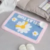 Badmatten 40x60cm Dik Tapijt Leuke Daisy Massaal Vloermat Polyester Vezel Antislip Keuken Badkamer Absorberend CHG23090710-6 luckyshome