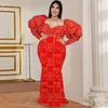 Plus Size Dresses Women's Dress Sexy Low-cut Deep V-neck Wedding Banquet Bridesmaid Long Elegant 3xl 4xl 5xl 6xl