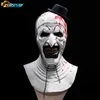 Маски для вечеринок Terrifier 2 Art Маска клоуна Косплей Латексные маски Шлем Маскарад Хэллоуин Костюм Реквизит x0907