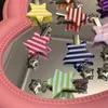 Hair Clips Vintage Colorful Stripe Star Pentagram Clip Sweet Cool Aesthetics Y2k Accessories For Women Harajuku Trend Hairwear