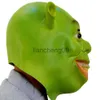 Festmasker shrek latex masker halloween djurparti grönt monster mask film cosplay prop vuxen fancy klänning party främmande kostym head cover x0907