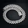 Necklaces Jwy Pick 20mm Jewelry Cuban Hip Iced Bracelets Hop Link Chain Hot Real Gold Plated Zirconia Cuban Choker Mens Out Rwqff
