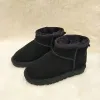 Sapatos de grife Meninos e Meninas Estilo UGGlies Crianças Bebê Botas de Neve À Prova D 'Água Slip-on Crianças Inverno Botas De Couro De Vaca Tamanho Da Marca 21-35