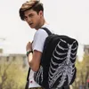 Skull Pattern Zipper Backpack Halloween Backpack