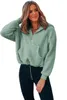 Sweats à capuche pour femmes gris 1/4 Zip à capuche Sherpa sweat avec kangourou femmes décontracté automne hiver à manches longues solide