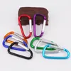 Klättringsrep 100st still Carabiners Clips Aluminium D Ring Shape Spring Snap KeyChain Carabiner för utomhuscamping Handing Sporttillbehör 230906