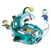 Modello di aereo Octonauts Building Block Suono Luce Octopod Castle Adventure Plsyset Barnacles Peso Kwazii Anime Figure Toys Doll Regalo per bambini 230907