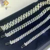 Pass Sale 65mm/8mm/10mm Men's Tester Moissanite Link Cuban Cuban Diamond Silver Vvs Chain Gra Hot Bracelet Kuxqf